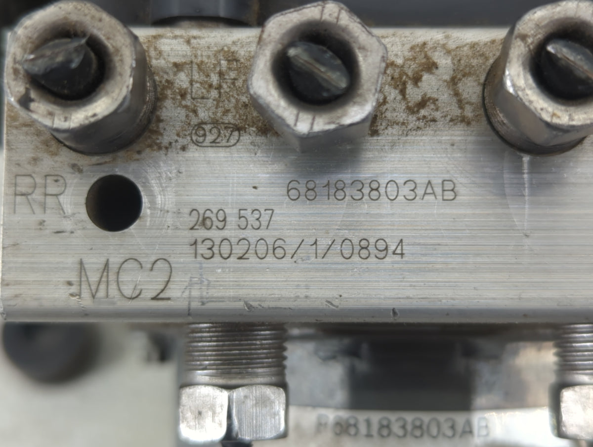 2013 Dodge Caravan Anti-Lock Brake ABS Pump Module Actuator OEM P/N:68183803AB Fits OEM Used Auto Parts - Oemusedautoparts1.