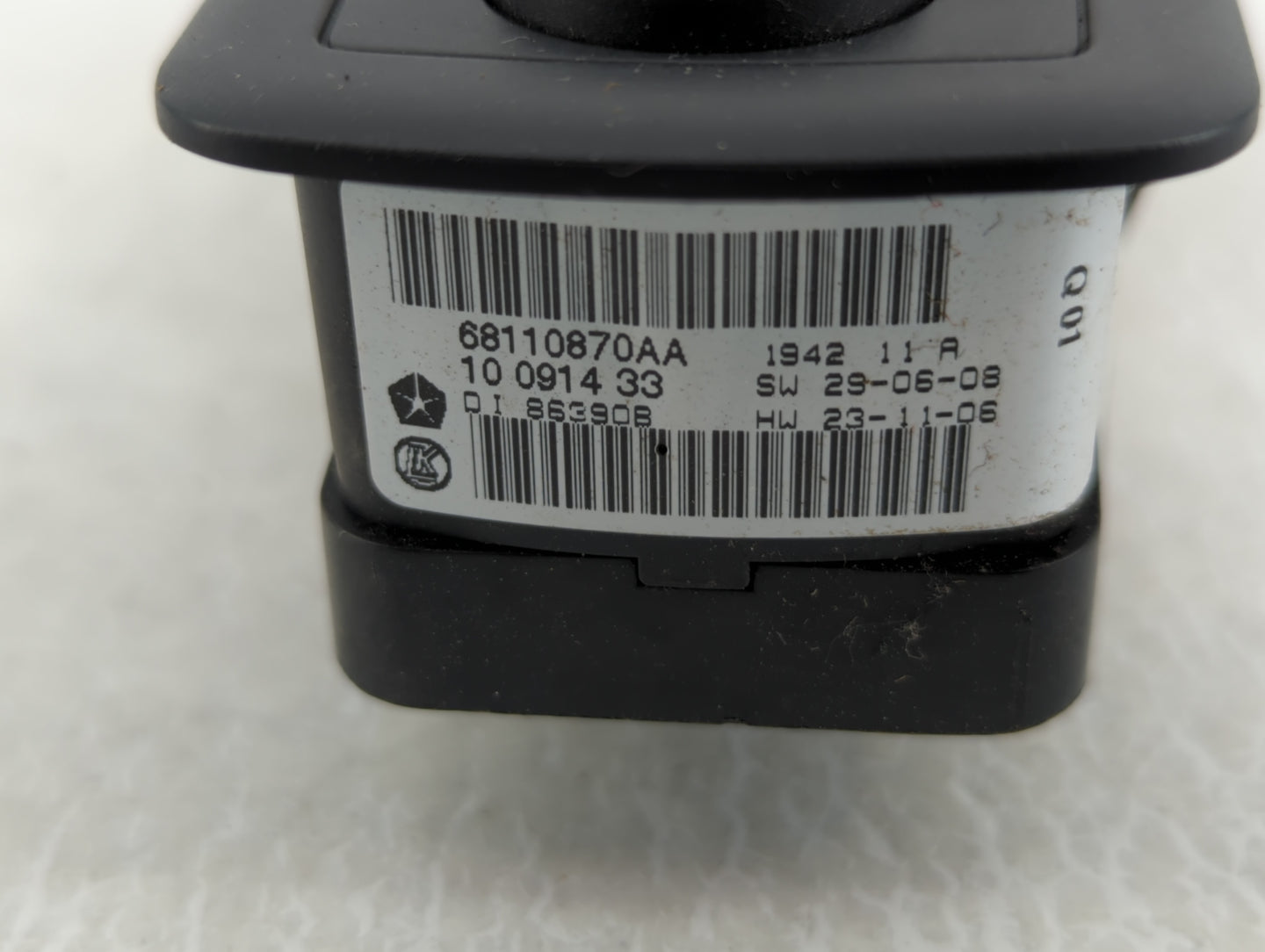 2013 Dodge Caravan Master Power Window Switch Replacement Driver Side Left P/N:68110870AA Fits Fits 2012 2014 2015 2016 OEM 