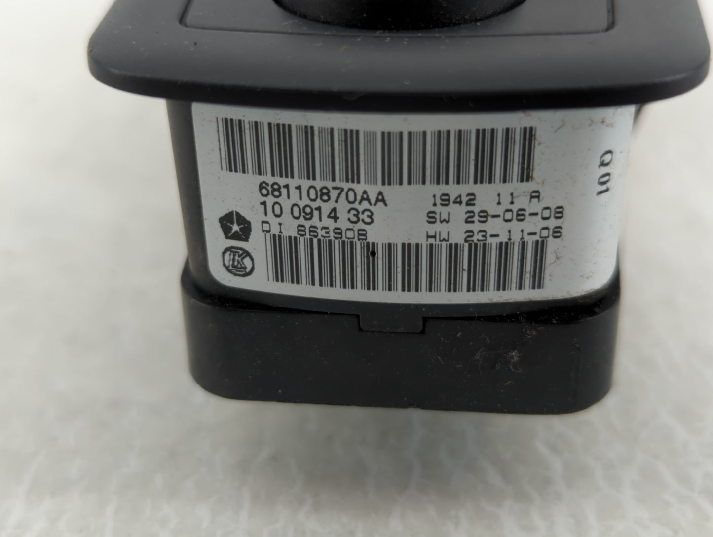 2013 Dodge Caravan Master Power Window Switch Replacement Driver Side Left P/N:68110870AA Fits Fits 2012 2014 2015 2016 OEM 