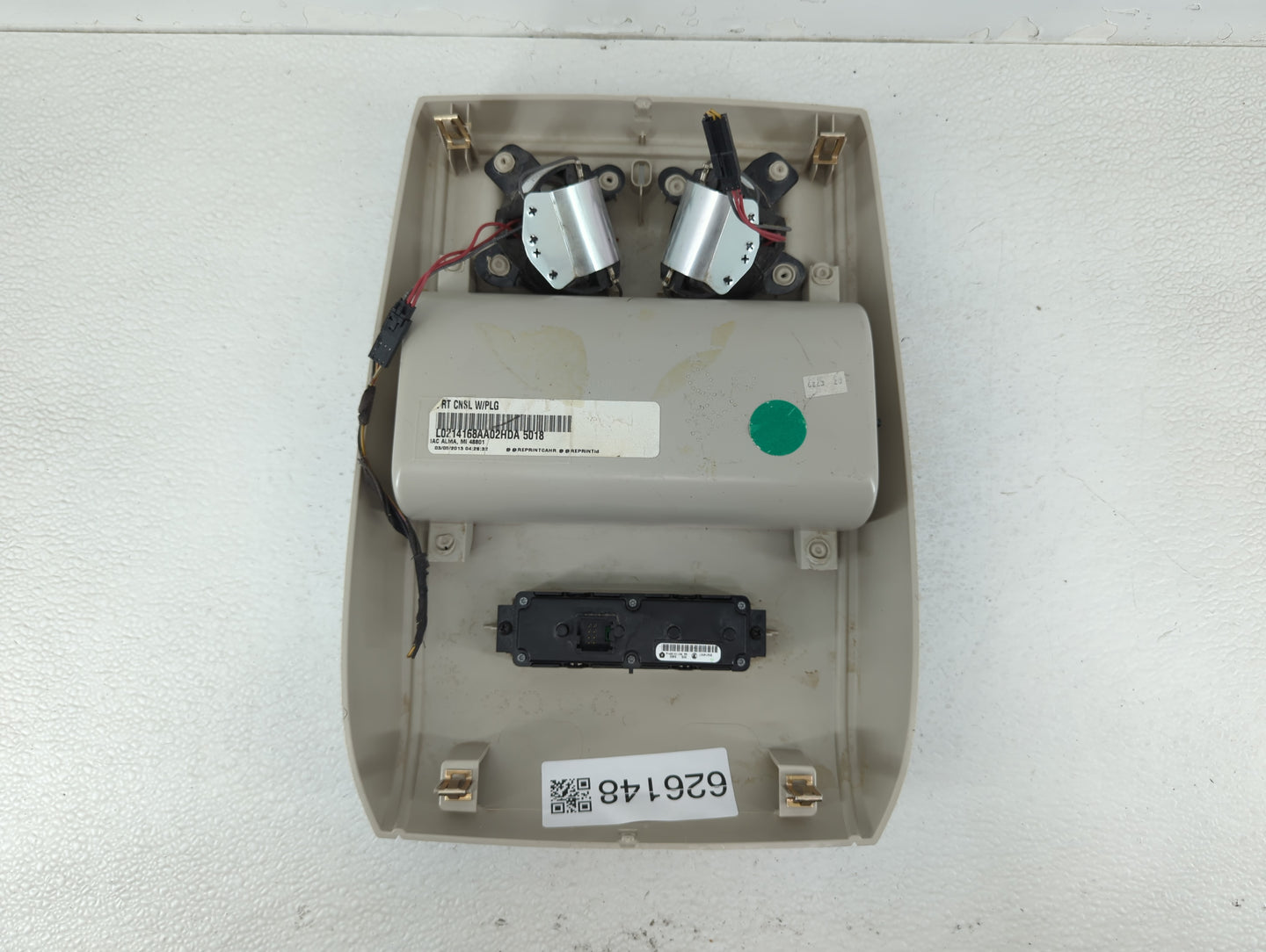 2013 Dodge Caravan Overhead Roof Console - Oemusedautoparts1.com