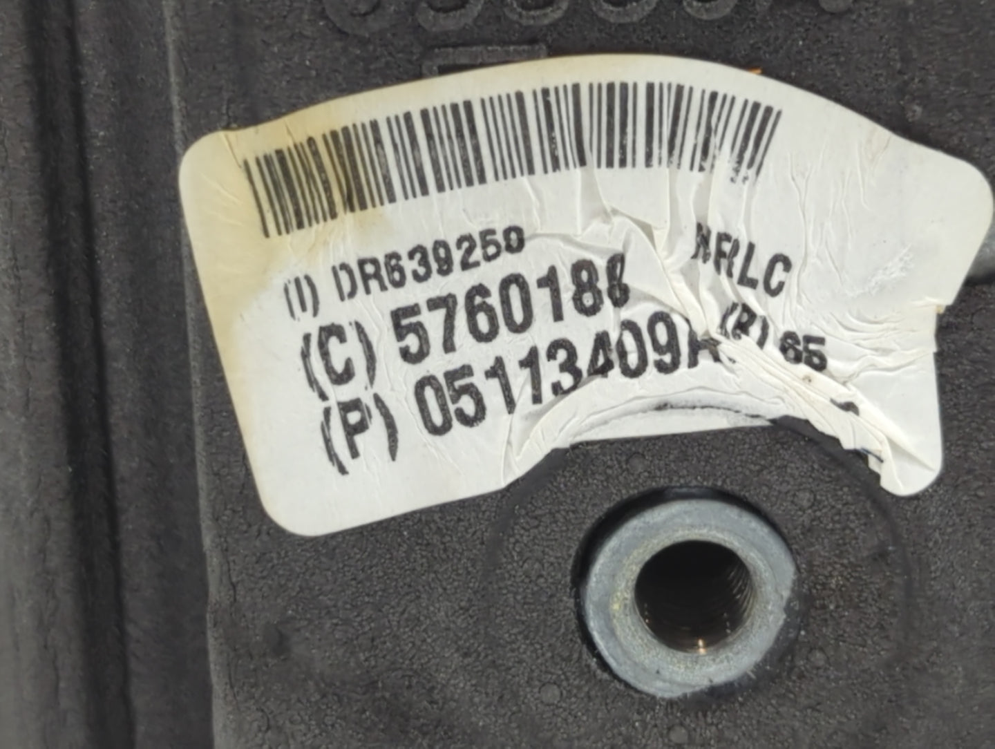 Dodge Caravan Driver Left Side View Manual Door Mirror Black - Oemusedautoparts1.com