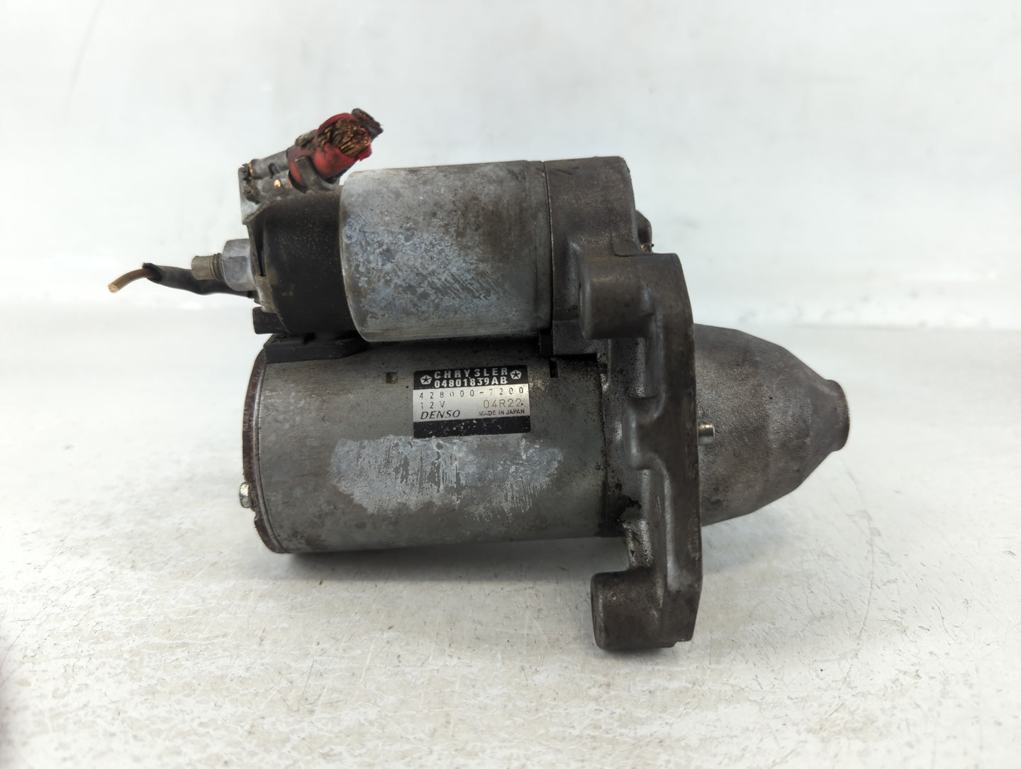 2013 Dodge Caravan Car Starter Motor Solenoid OEM P/N:04801839AC 428000 7201 Fits OEM Used Auto Parts - Oemusedautoparts1.co