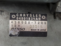2013 Dodge Caravan Car Starter Motor Solenoid OEM P/N:428000-7200 04801839AB Fits OEM Used Auto Parts - Oemusedautoparts1.co