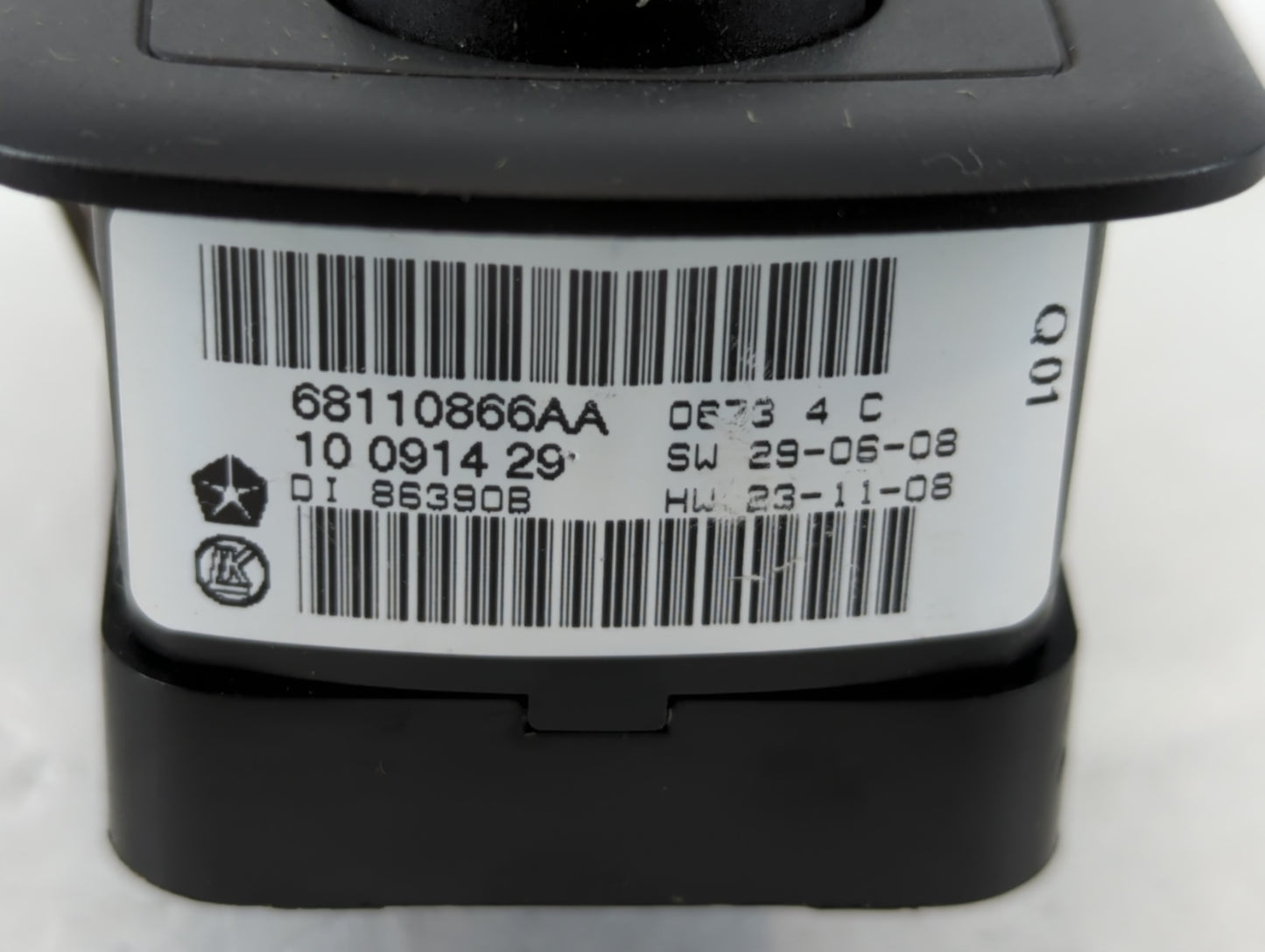 2013 Dodge Caravan Master Power Window Switch Replacement Driver Side Left P/N:68110866AA Fits Fits 2012 2014 2015 2016 OEM 