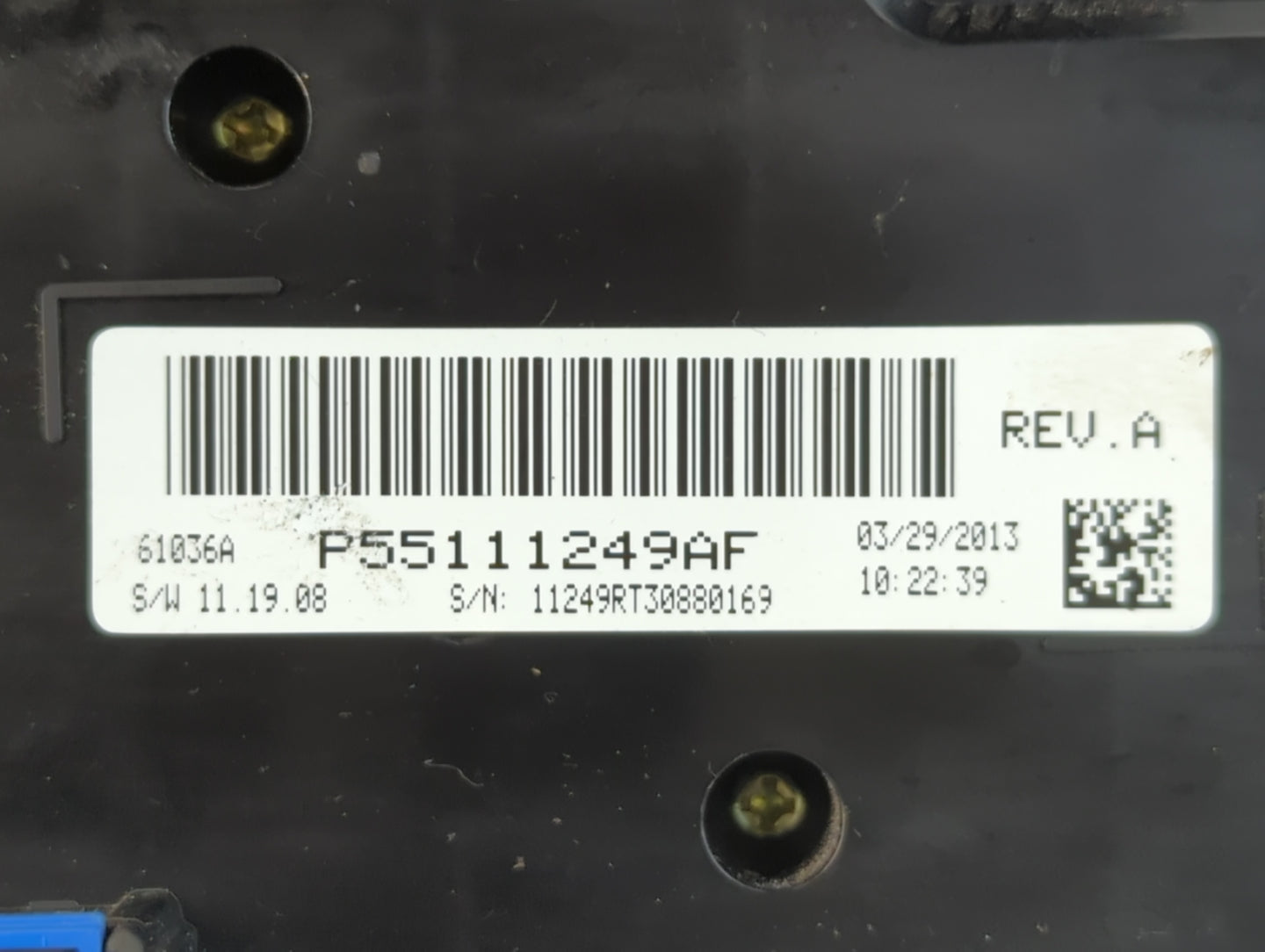 2013 Dodge Caravan Climate Control Module Temperature AC/Heater Replacement P/N:P55111249AF Fits OEM Used Auto Parts - Oemus