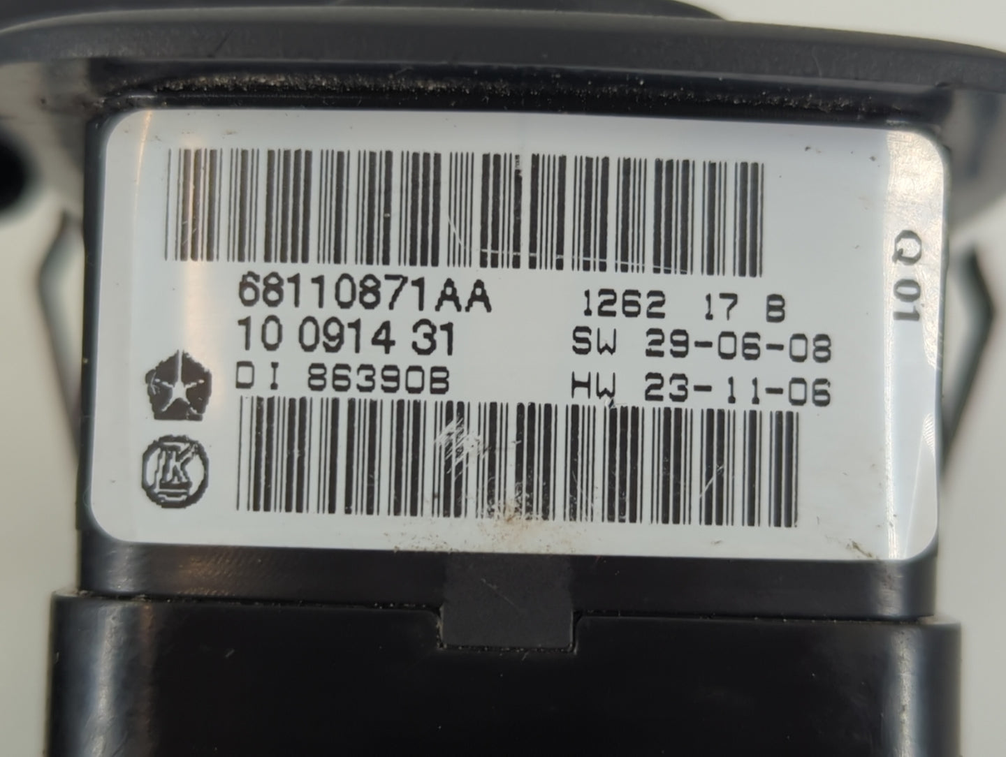 2013 Dodge Caravan Master Power Window Switch Replacement Driver Side Left P/N:68110871AA Fits Fits 2011 2012 2014 2015 OEM 