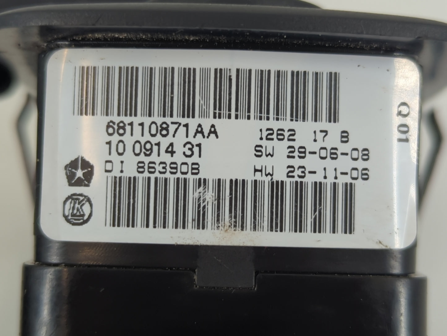 2013 Dodge Caravan Master Power Window Switch Replacement Driver Side Left P/N:68110871AA Fits Fits 2011 2012 2014 2015 OEM 