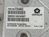 2013 Dodge Caravan PCM Engine Control Computer ECU ECM PCU OEM P/N:P68161510AE P05150724AC Fits OEM Used Auto Parts - Oemuse
