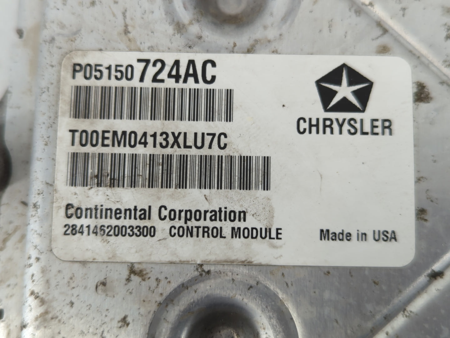 2013 Dodge Caravan PCM Engine Control Computer ECU ECM PCU OEM P/N:P05150724AC Fits OEM Used Auto Parts - Oemusedautoparts1.