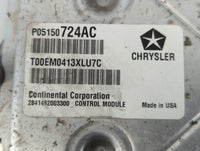 2013 Dodge Caravan PCM Engine Control Computer ECU ECM PCU OEM P/N:P05150724AC Fits OEM Used Auto Parts - Oemusedautoparts1.