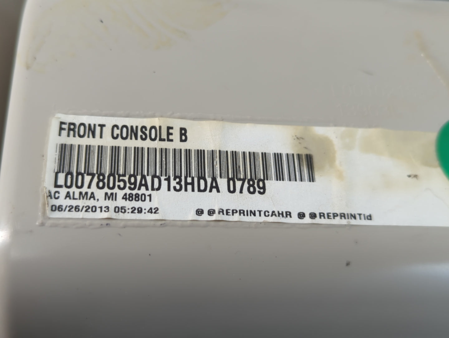 2013 Dodge Caravan Overhead Roof Console - Oemusedautoparts1.com