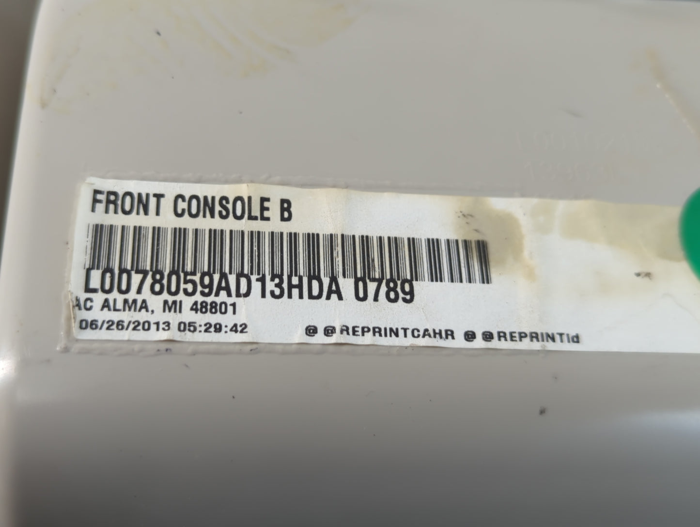 2013 Dodge Caravan Overhead Roof Console - Oemusedautoparts1.com