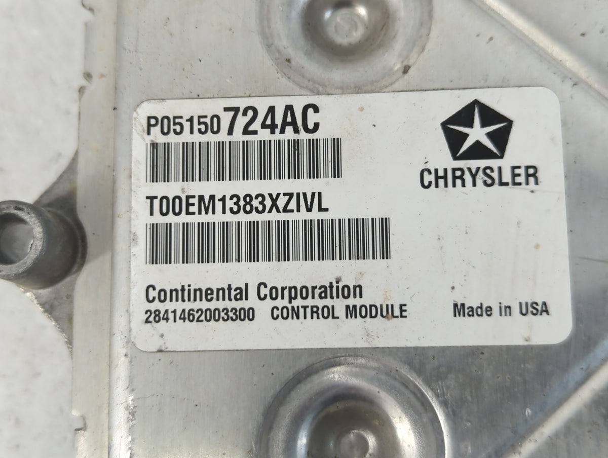 2013 Dodge Caravan PCM Engine Control Computer ECU ECM PCU OEM P/N:P05150724AC OEM Used Auto Parts - Oemusedautoparts1.com