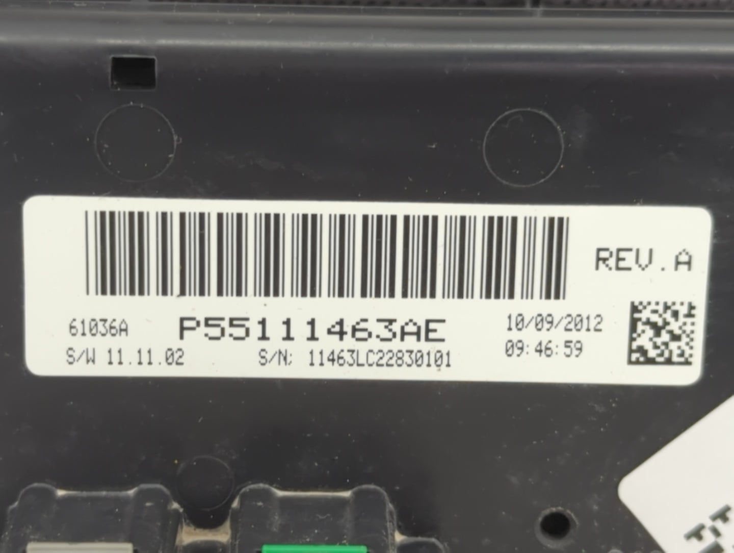 2011-2014 Dodge Challenger Climate Control Module Temperature AC/Heater Replacement P/N:P55111463AE Fits Fits 2011 2012 2013