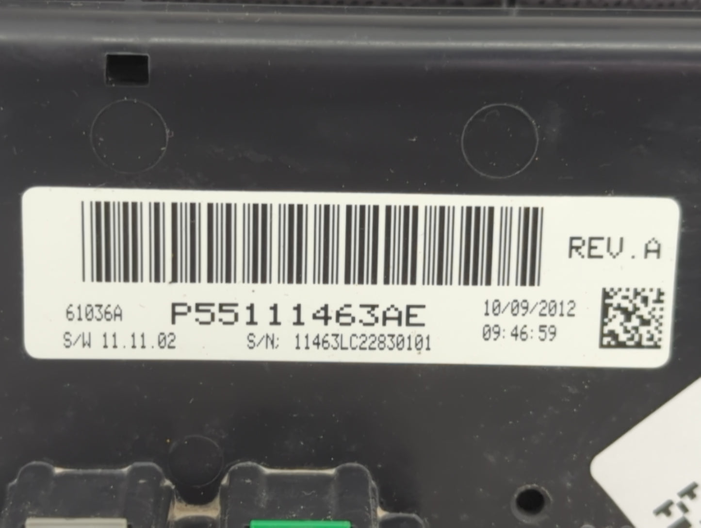2011-2014 Dodge Challenger Climate Control Module Temperature AC/Heater Replacement P/N:P55111463AE Fits Fits 2011 2012 2013