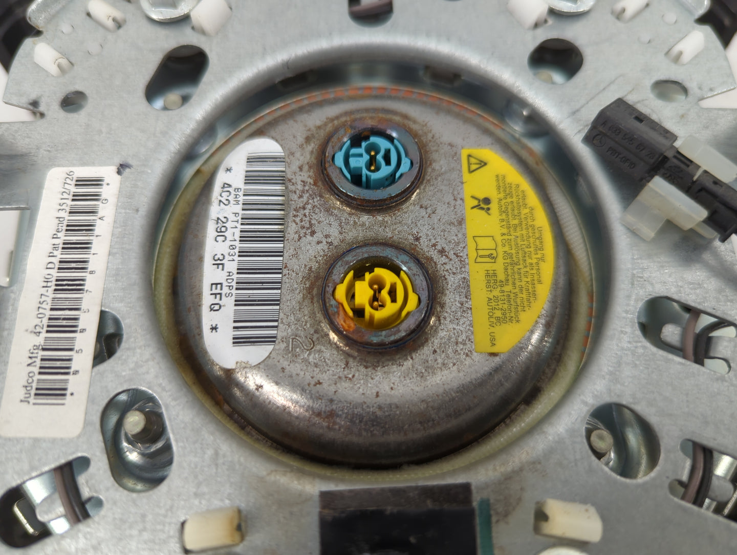 2012-2014 Dodge Challenger Air Bag Driver Left Steering Wheel Mounted Fits Fits 2012 2013 2014 OEM Used Auto Parts - Oemused