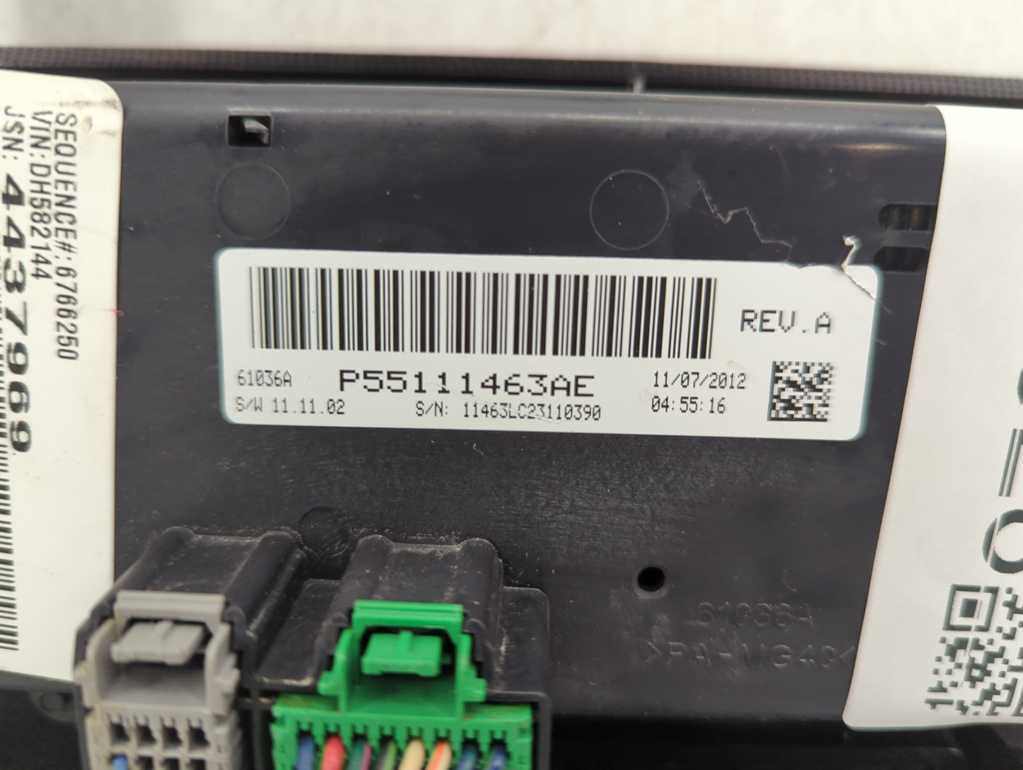 2011-2014 Dodge Challenger Climate Control Module Temperature AC/Heater Replacement P/N:P55111463AE Fits Fits 2011 2012 2013