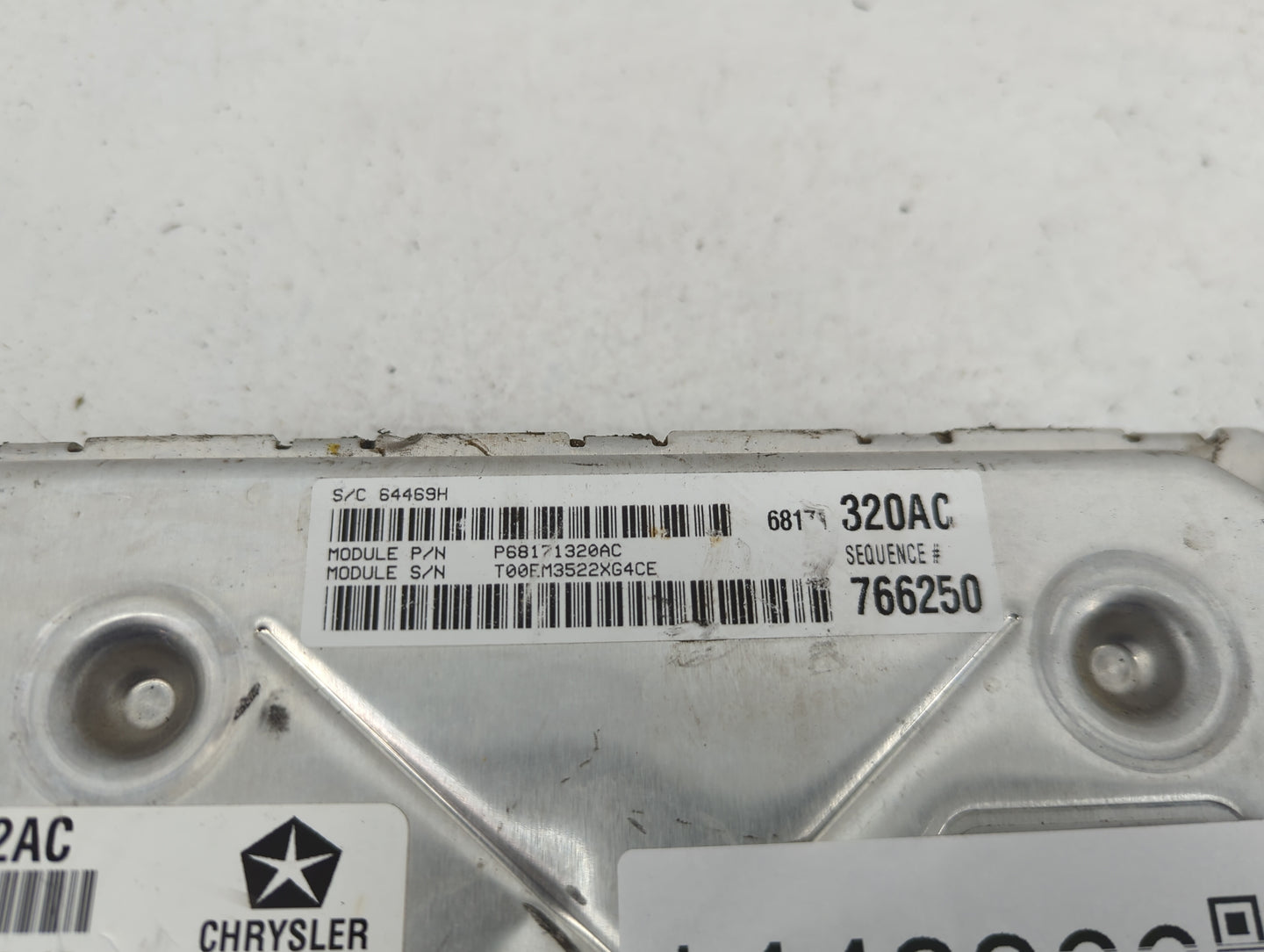2013 Dodge Challenger PCM Engine Control Computer ECU ECM PCU OEM P/N:P68171320AC P05150722AC Fits OEM Used Auto Parts - Oem