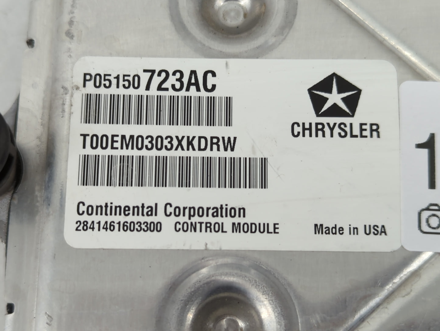 2013 Dodge Charger PCM Engine Control Computer ECU ECM PCU OEM P/N:P05150723AC Fits OEM Used Auto Parts - Oemusedautoparts1.