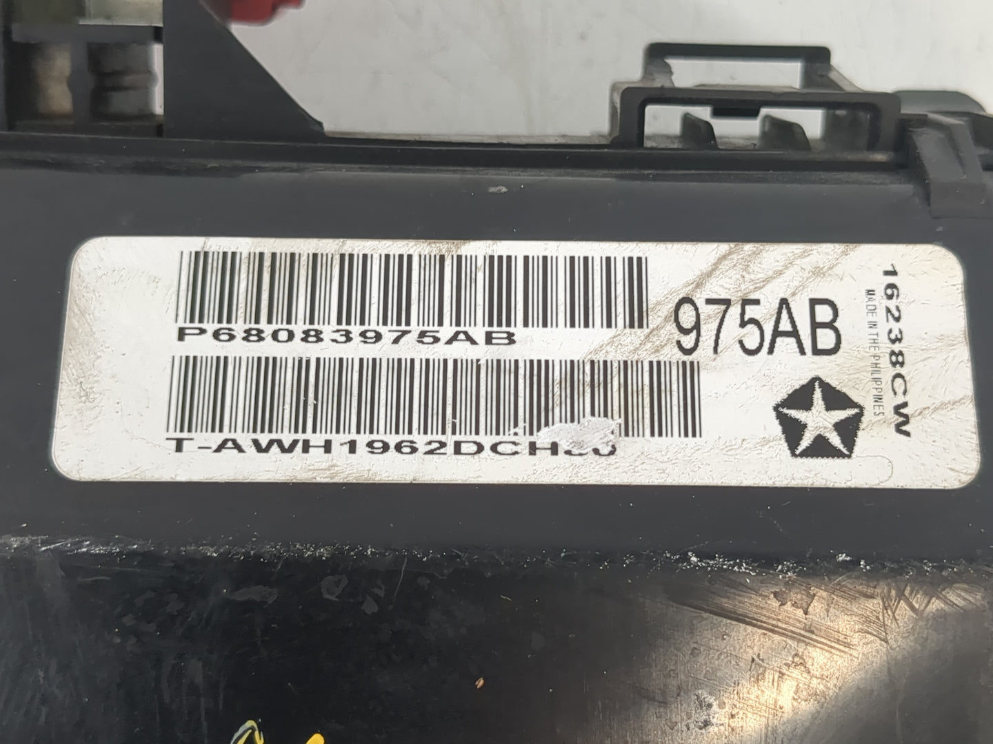 2012-2014 Dodge Charger Fusebox Fuse Box Panel Relay Module P/N:P68083975AB Fits Fits 2012 2013 2014 OEM Used Auto Parts - O