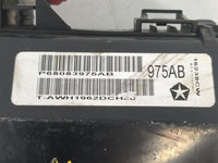 2012-2014 Dodge Charger Fusebox Fuse Box Panel Relay Module P/N:P68083975AB Fits Fits 2012 2013 2014 OEM Used Auto Parts - O