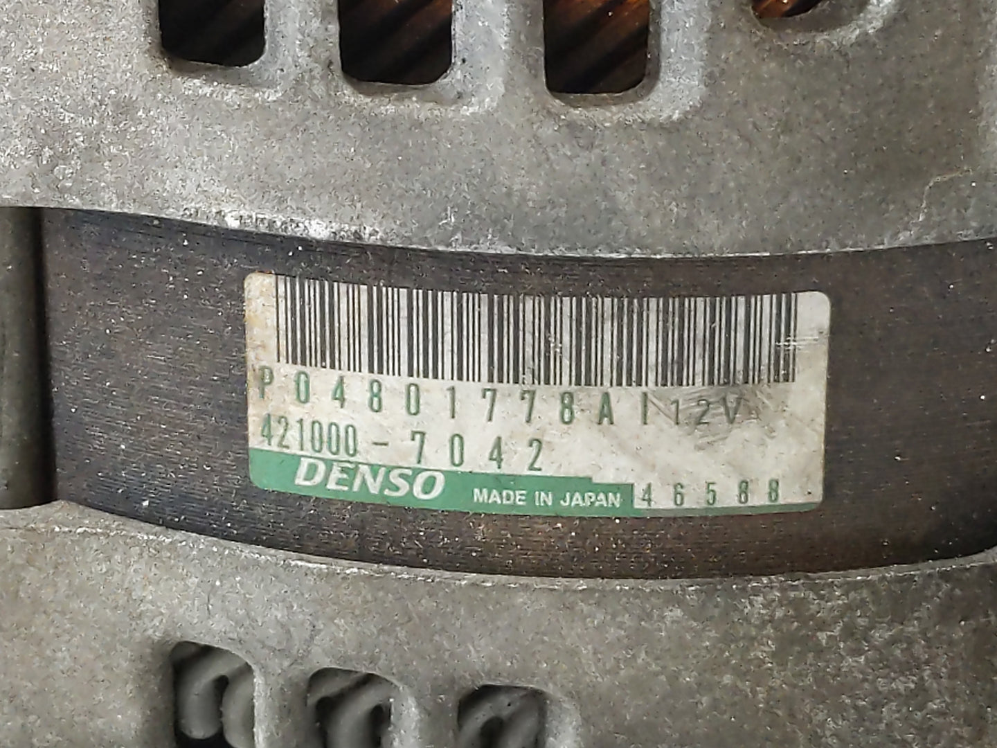 2011-2022 Dodge Charger Alternator Replacement Generator Charging Assembly Engine OEM P/N:P0480177A8AI Fits OEM Used Auto Pa