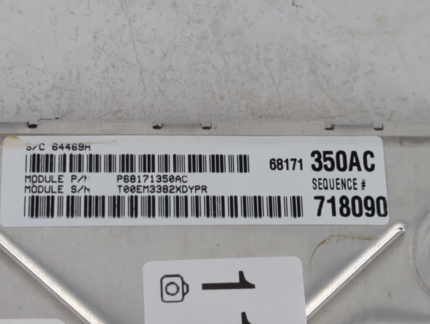 2013 Dodge Charger PCM Engine Control Computer ECU ECM PCU OEM P/N:P68171352AC P05150696AC Fits OEM Used Auto Parts - Oemuse