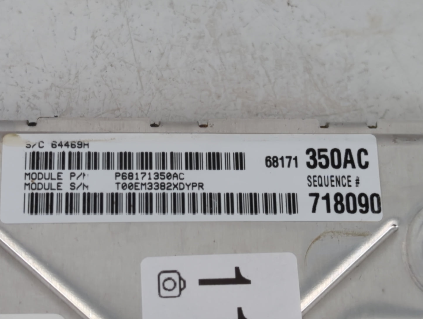 2013 Dodge Charger PCM Engine Control Computer ECU ECM PCU OEM P/N:P68171352AC P05150696AC Fits OEM Used Auto Parts - Oemuse
