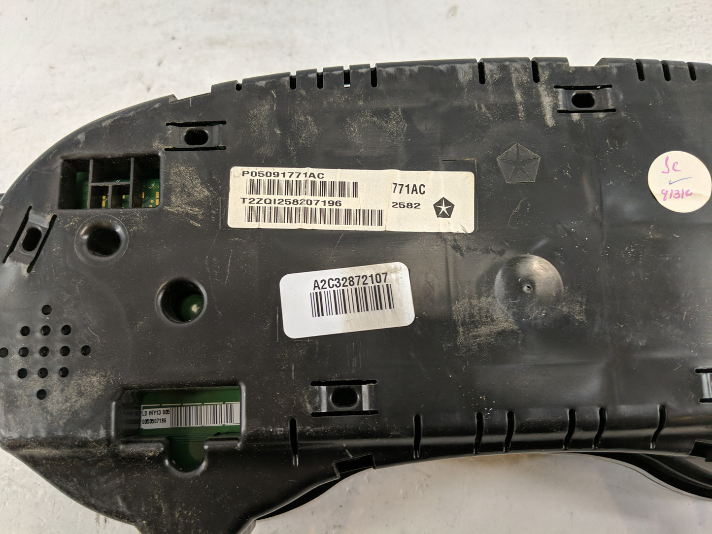 2013 Dodge Charger Instrument Cluster Speedometer Gauges P/N:P05091771AC Fits OEM Used Auto Parts - Oemusedautoparts1.com