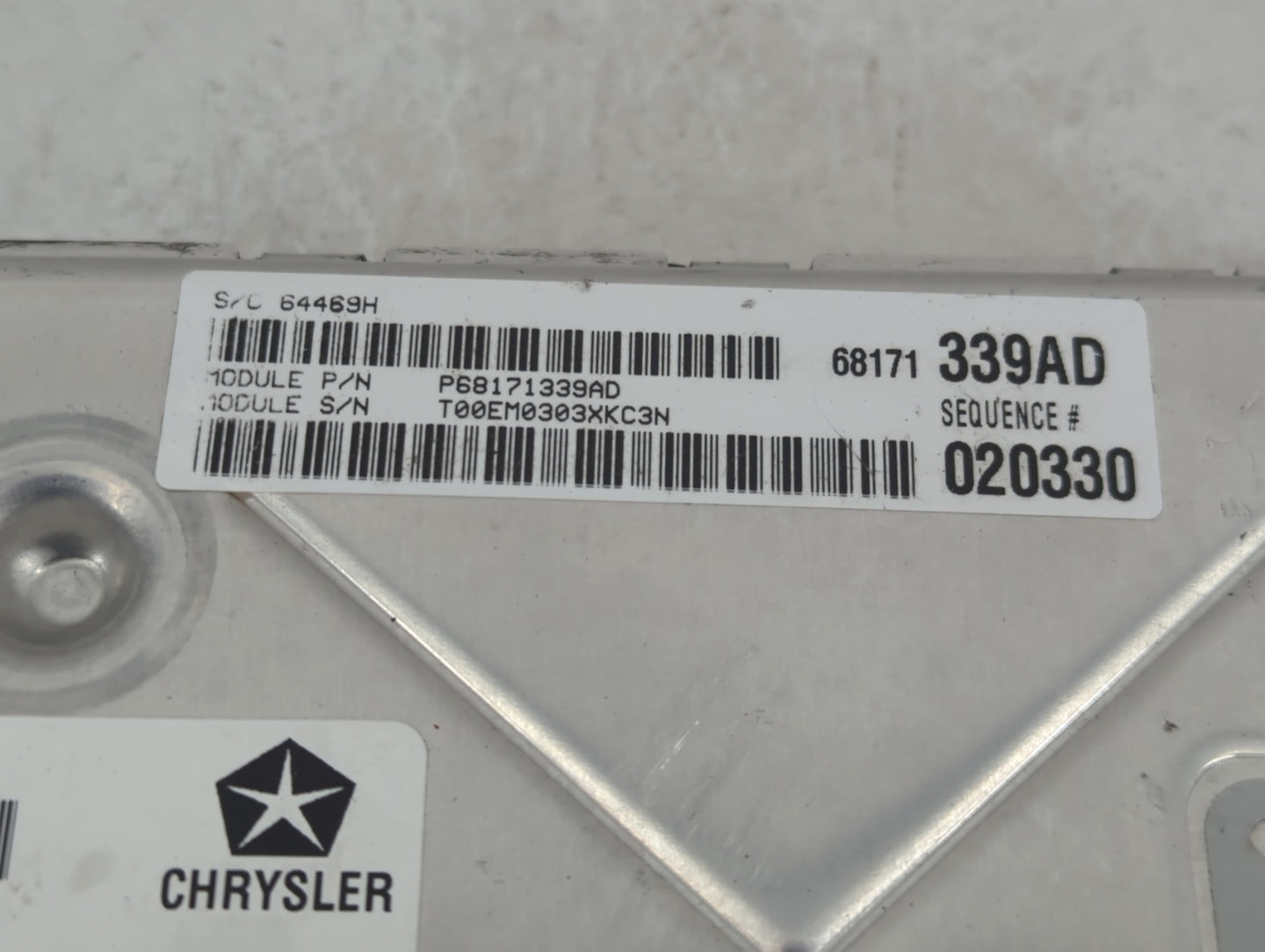 2013 Dodge Charger PCM Engine Control Computer ECU ECM PCU OEM P/N:68171339A P05150723AC Fits OEM Used Auto Parts - Oemuseda