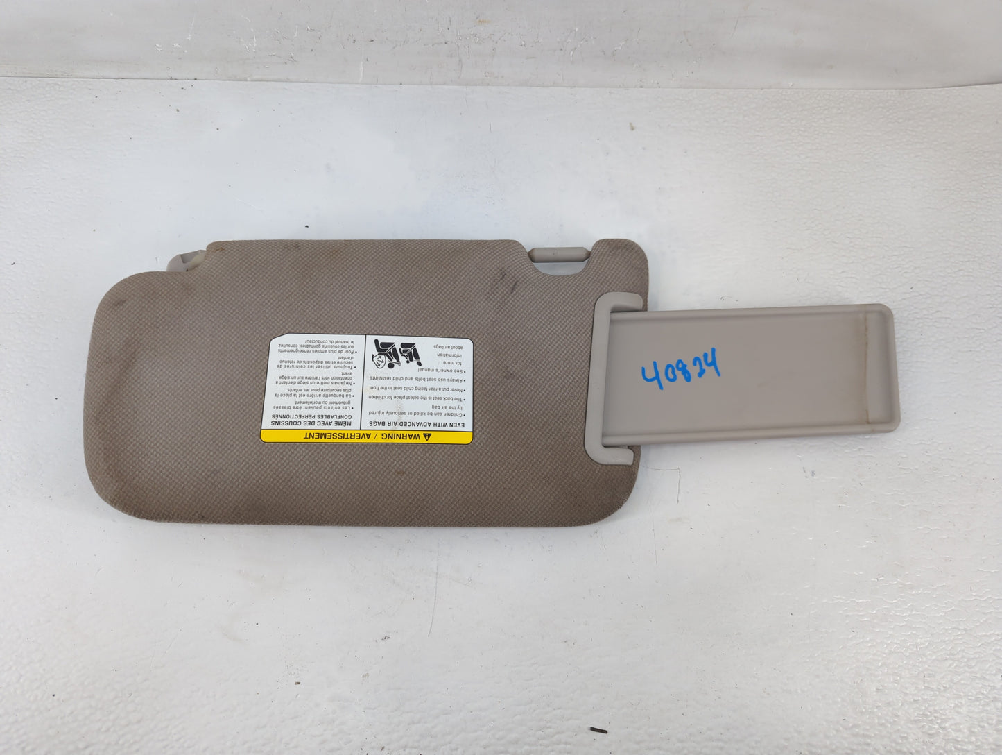 2011-2014 Dodge Charger Sun Visor Shade Replacement Passenger Right Mirror Fits Fits 2011 2013 2014 OEM Used Auto Parts - Oe