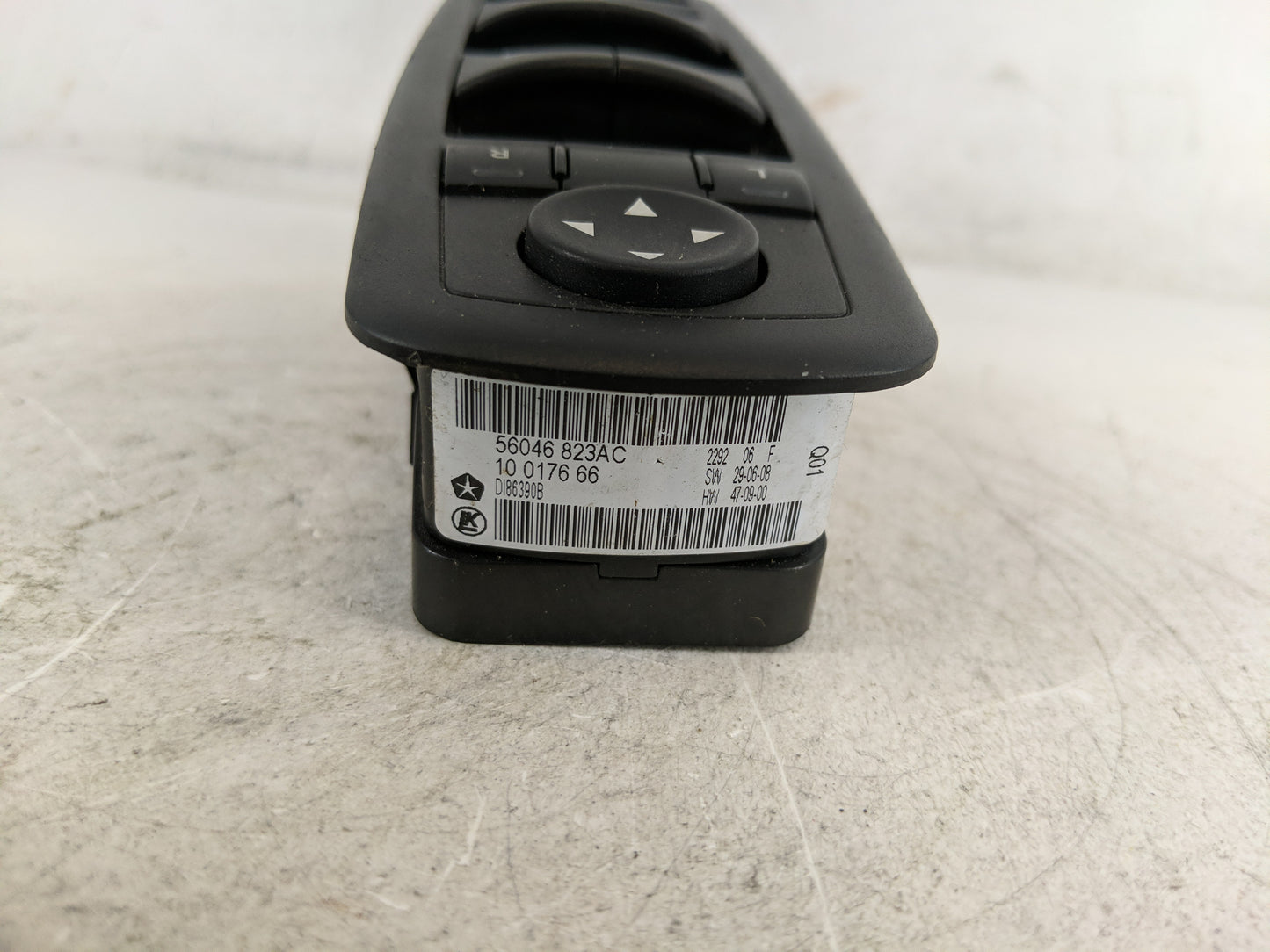 2011-2014 Dodge Charger Master Power Window Switch Replacement Driver Side Left P/N:56046 823AC Fits OEM Used Auto Parts - O
