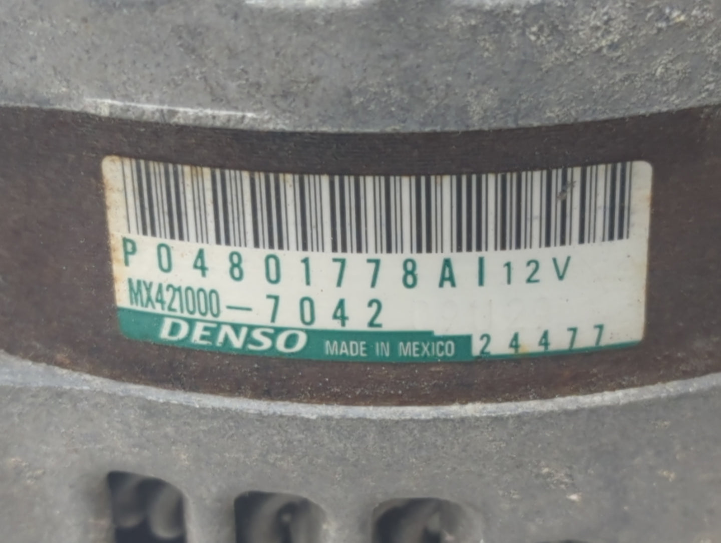 2011-2022 Dodge Charger Alternator Replacement Generator Charging Assembly Engine OEM P/N:04801778AI Fits OEM Used Auto Part