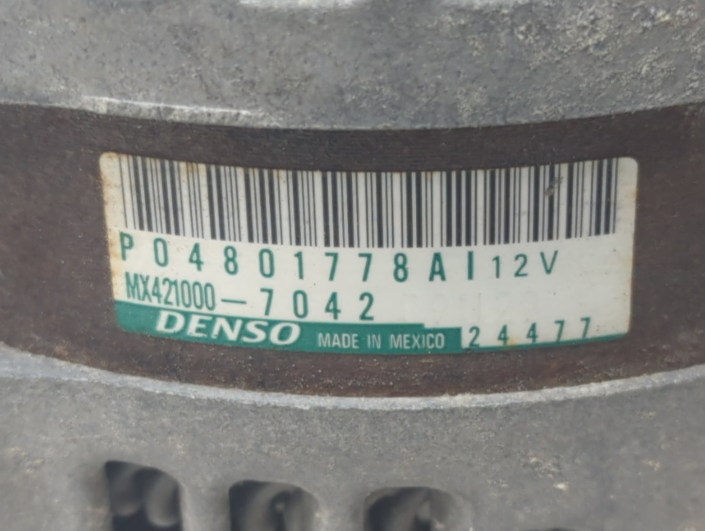 2011-2022 Dodge Charger Alternator Replacement Generator Charging Assembly Engine OEM P/N:04801778AI Fits OEM Used Auto Part