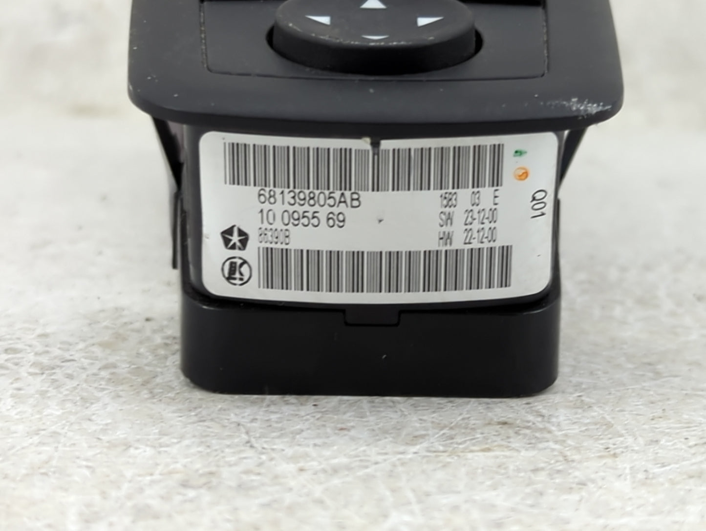 2011-2014 Dodge Charger Master Power Window Switch Replacement Driver Side Left P/N:68139805AB Fits OEM Used Auto Parts - Oe