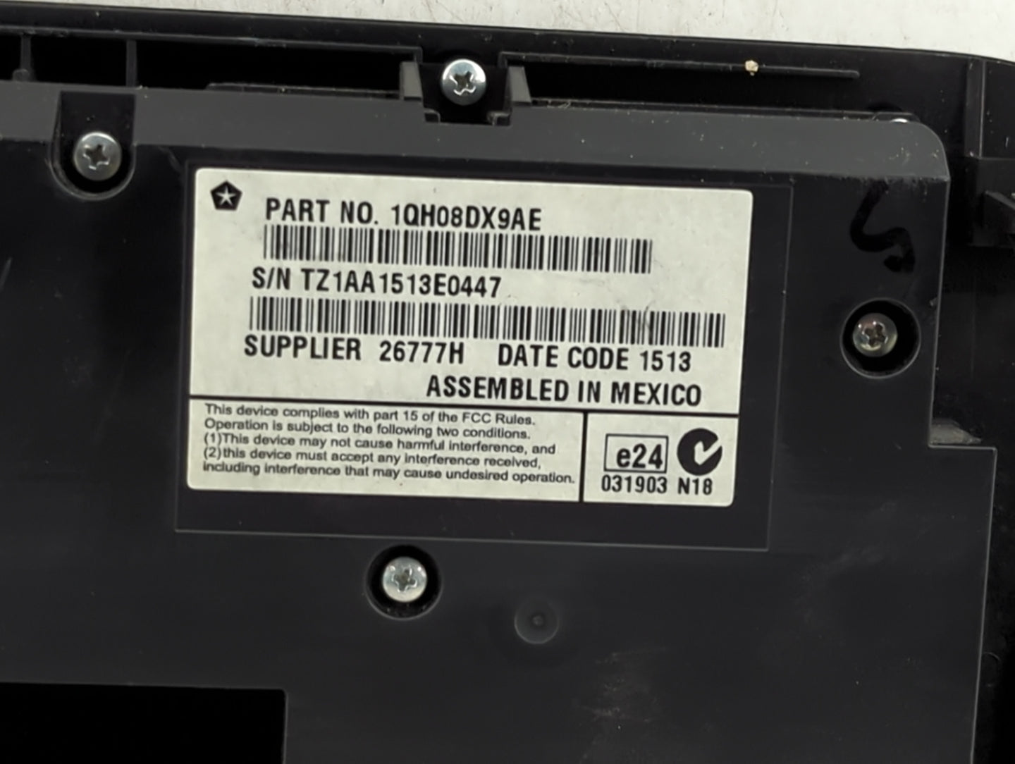 2011-2014 Dodge Charger Climate Control Module Temperature AC/Heater Replacement P/N:1QH08DX9AE Fits Fits 2011 2012 2013 201