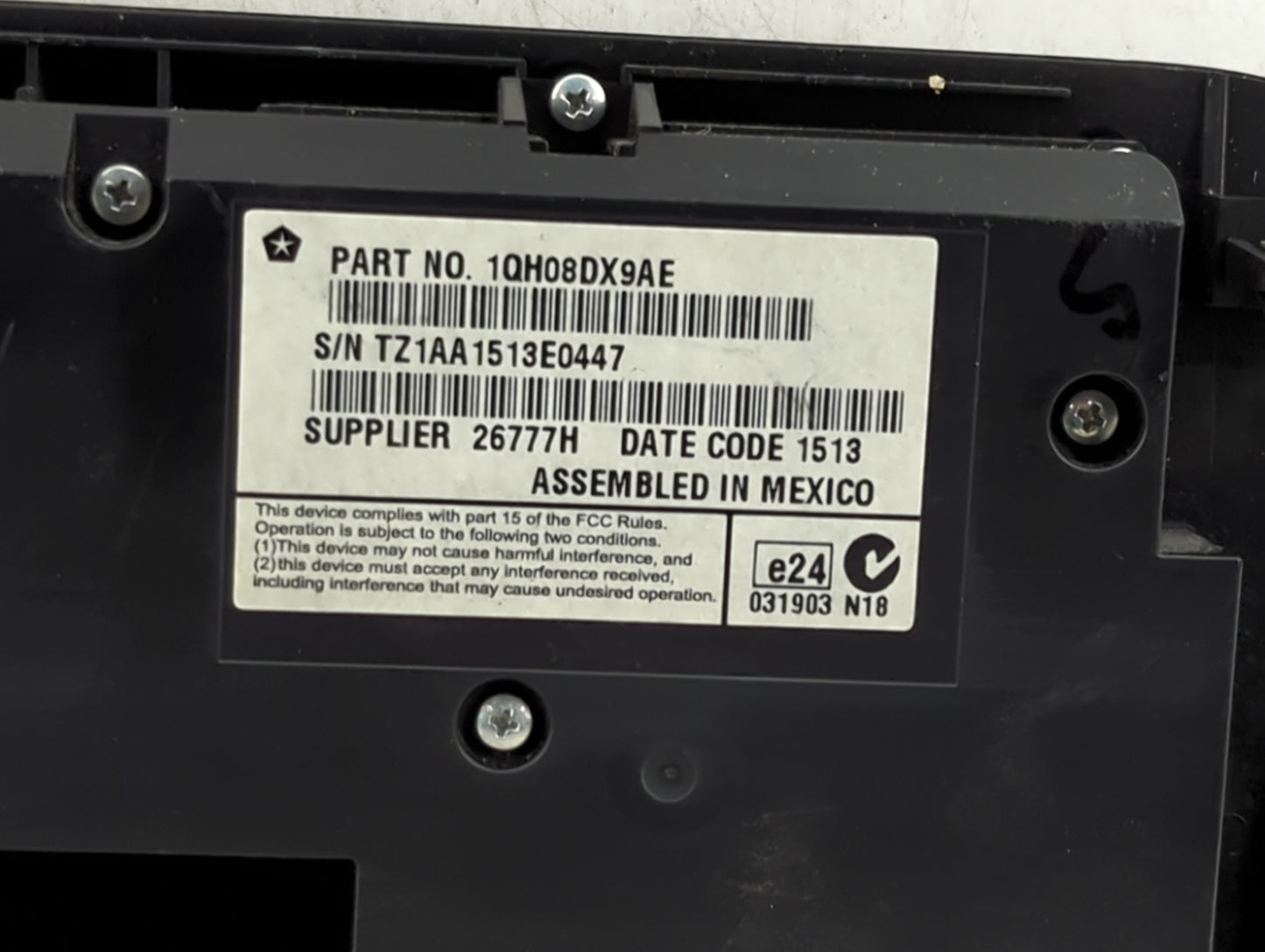 2011-2014 Dodge Charger Climate Control Module Temperature AC/Heater Replacement P/N:1QH08DX9AE Fits Fits 2011 2012 2013 201