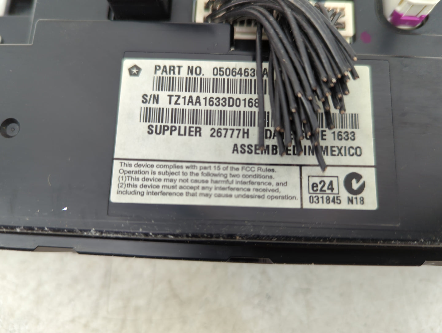 2011-2014 Dodge Charger Information Display Screen - Oemusedautoparts1.com