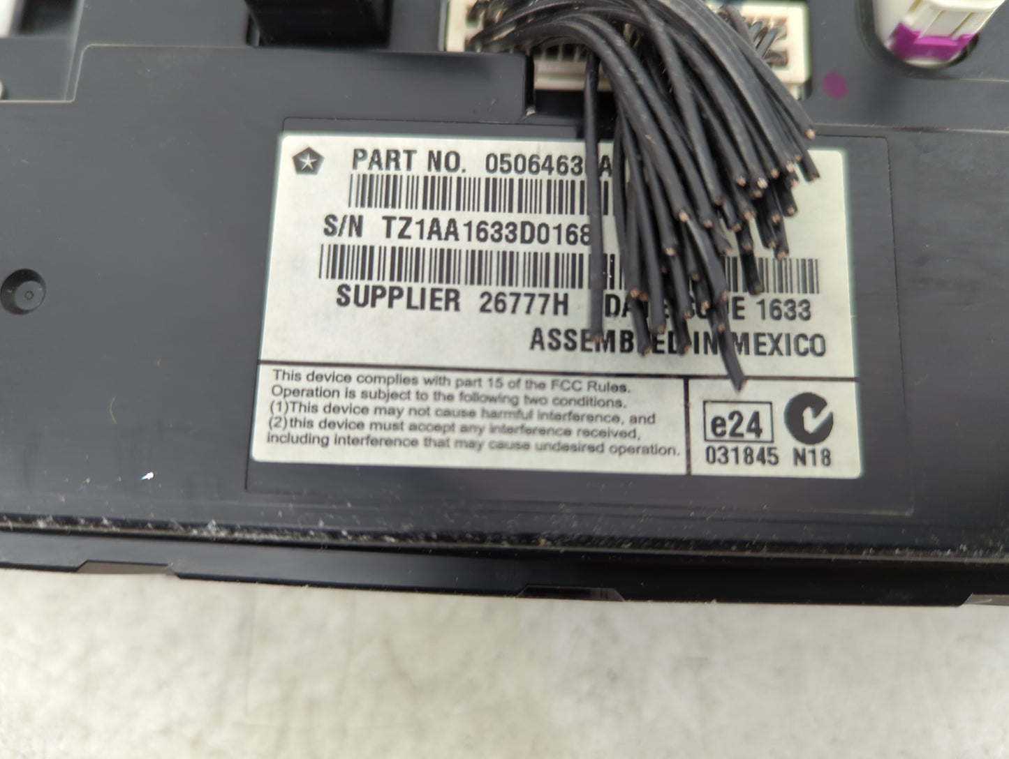 2011-2014 Dodge Charger Information Display Screen - Oemusedautoparts1.com