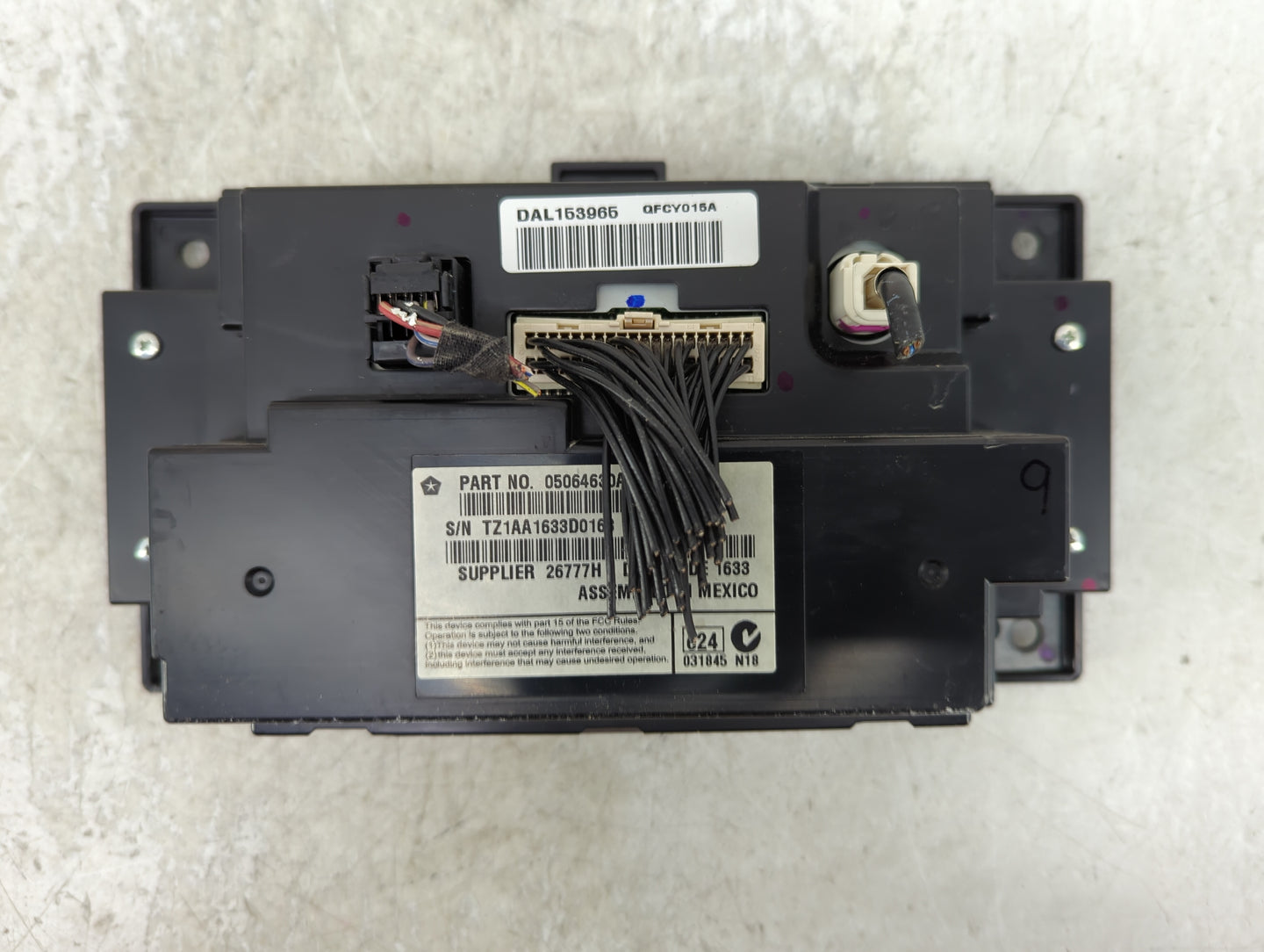 2011-2014 Dodge Charger Information Display Screen - Oemusedautoparts1.com