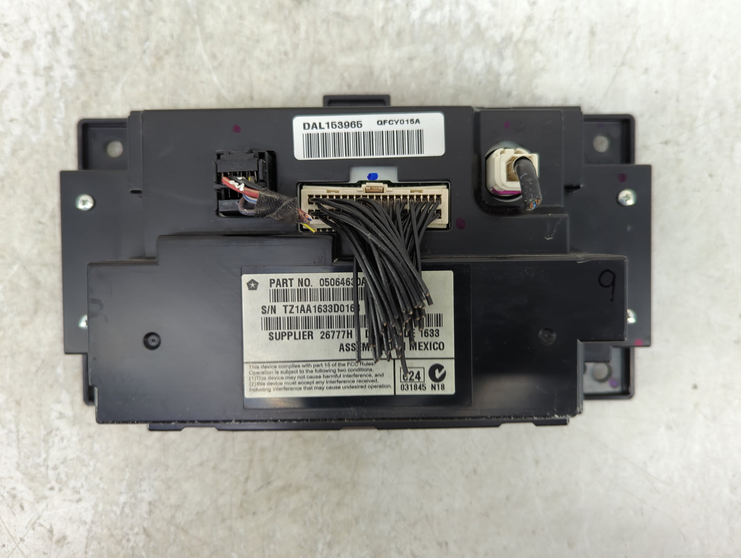 2011-2014 Dodge Charger Information Display Screen - Oemusedautoparts1.com