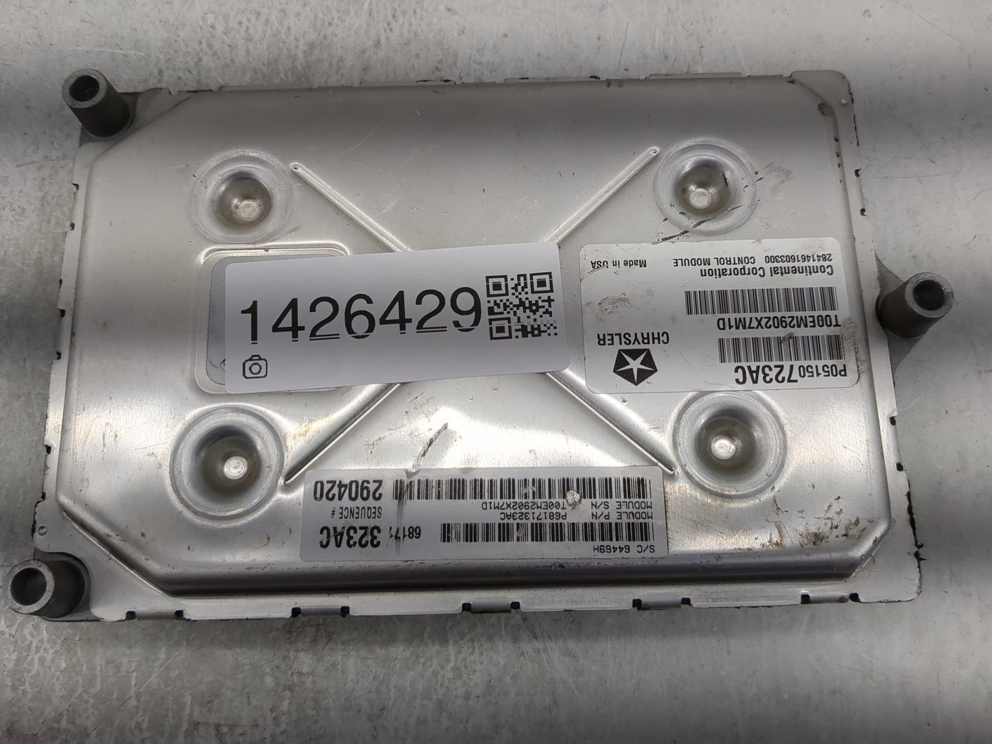 2013 Dodge Charger PCM Engine Control Computer ECU ECM PCU OEM P/N:P05150723AC 68171323AC, T00EM2902X7M1D Fits OEM Used Auto