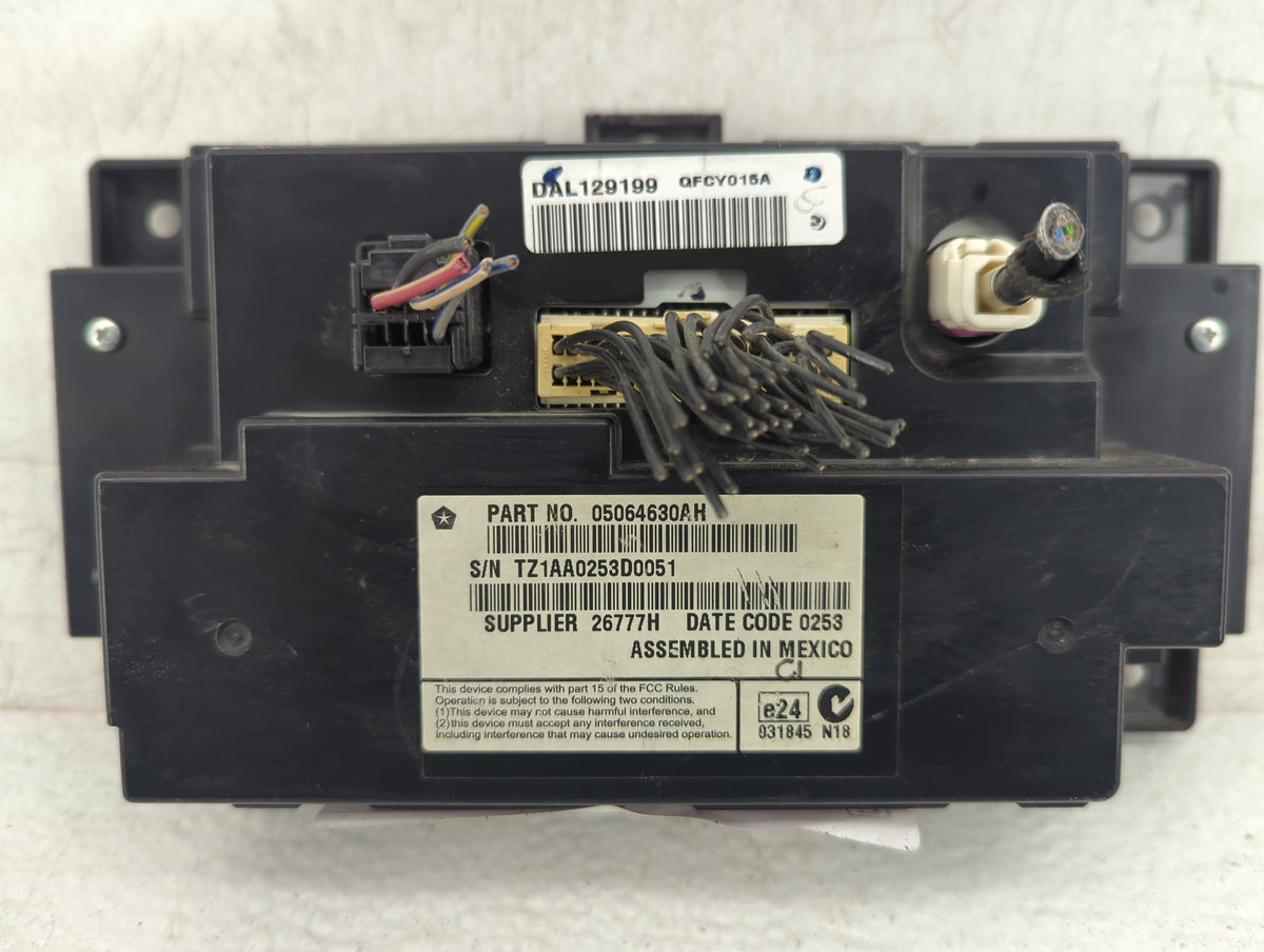 2011-2014 Dodge Charger Information Radio Display Screen 1436932 - Oemusedautoparts1.com