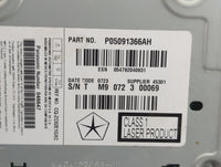 2013-2014 Dodge Charger Radio AM FM Cd Player Receiver Replacement P/N:P05091366AH CQ-ZC02E1GXC Fits Fits 2013 2014 OEM Used