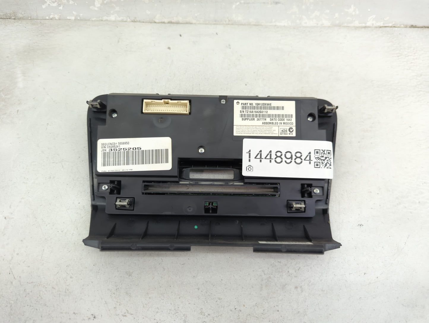 2011-2014 Dodge Charger Climate Control Module Temperature AC/Heater Replacement P/N:1QH12DX9AE Fits Fits 2011 2012 2013 201