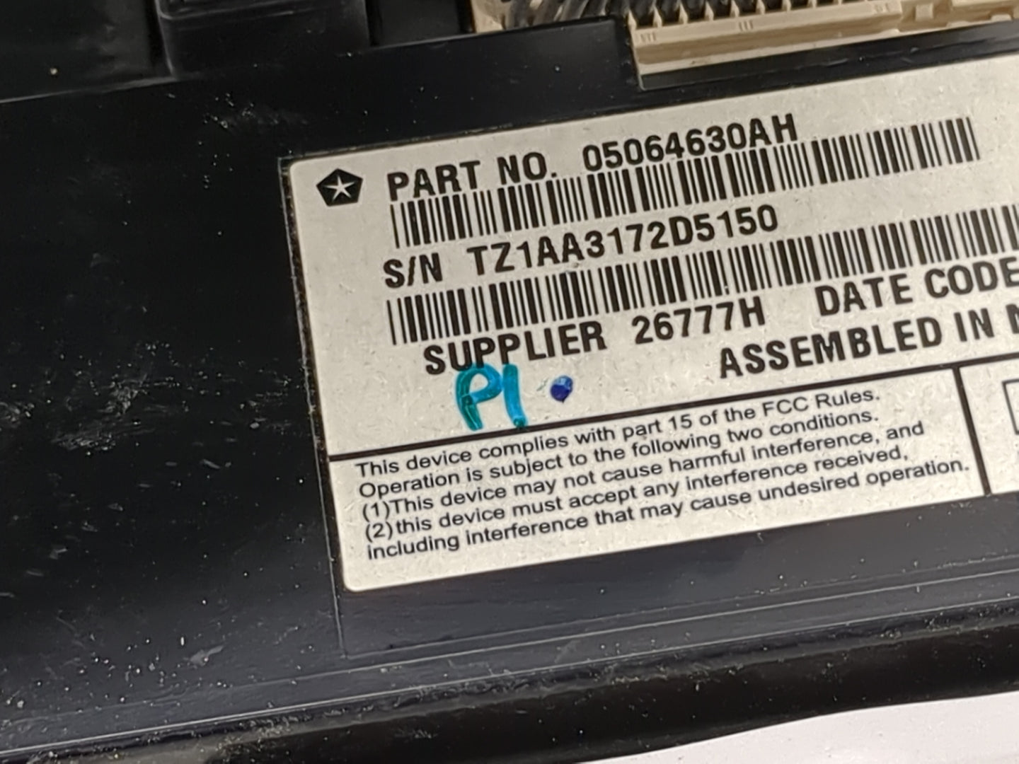 2011-2014 Dodge Charger Information Display Screen - Oemusedautoparts1.com