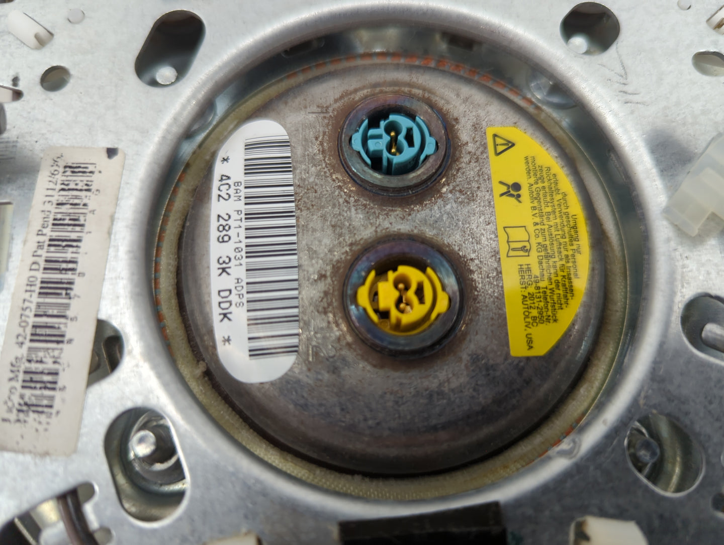 2013 Dodge Charger Air Bag Driver Left Steering Wheel Mounted Black 1459082 - Oemusedautoparts1.com