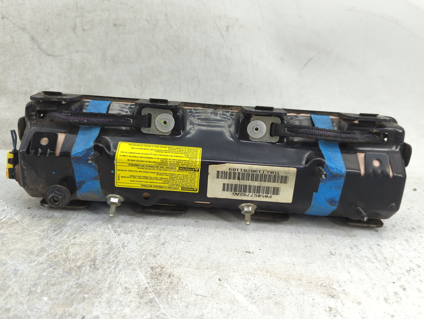 2011-2014 Dodge Charger Air Bag Driver Left Knee OEM P/N:P05057792AG Fits Fits 2011 2012 2013 2014 OEM Used Auto Parts - Oem