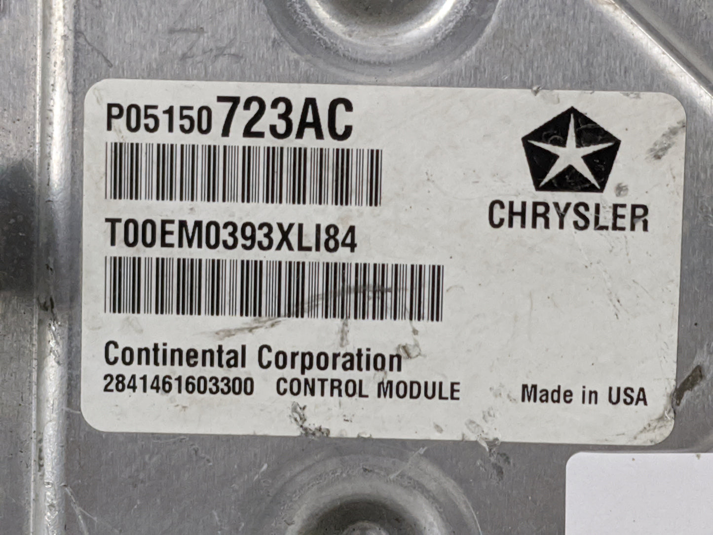 2013 Dodge Charger PCM Engine Control Computer ECU ECM PCU OEM P/N:P05150723AC T00EM0393XLI84, P68171329AC, T00EM0393XLI84 F