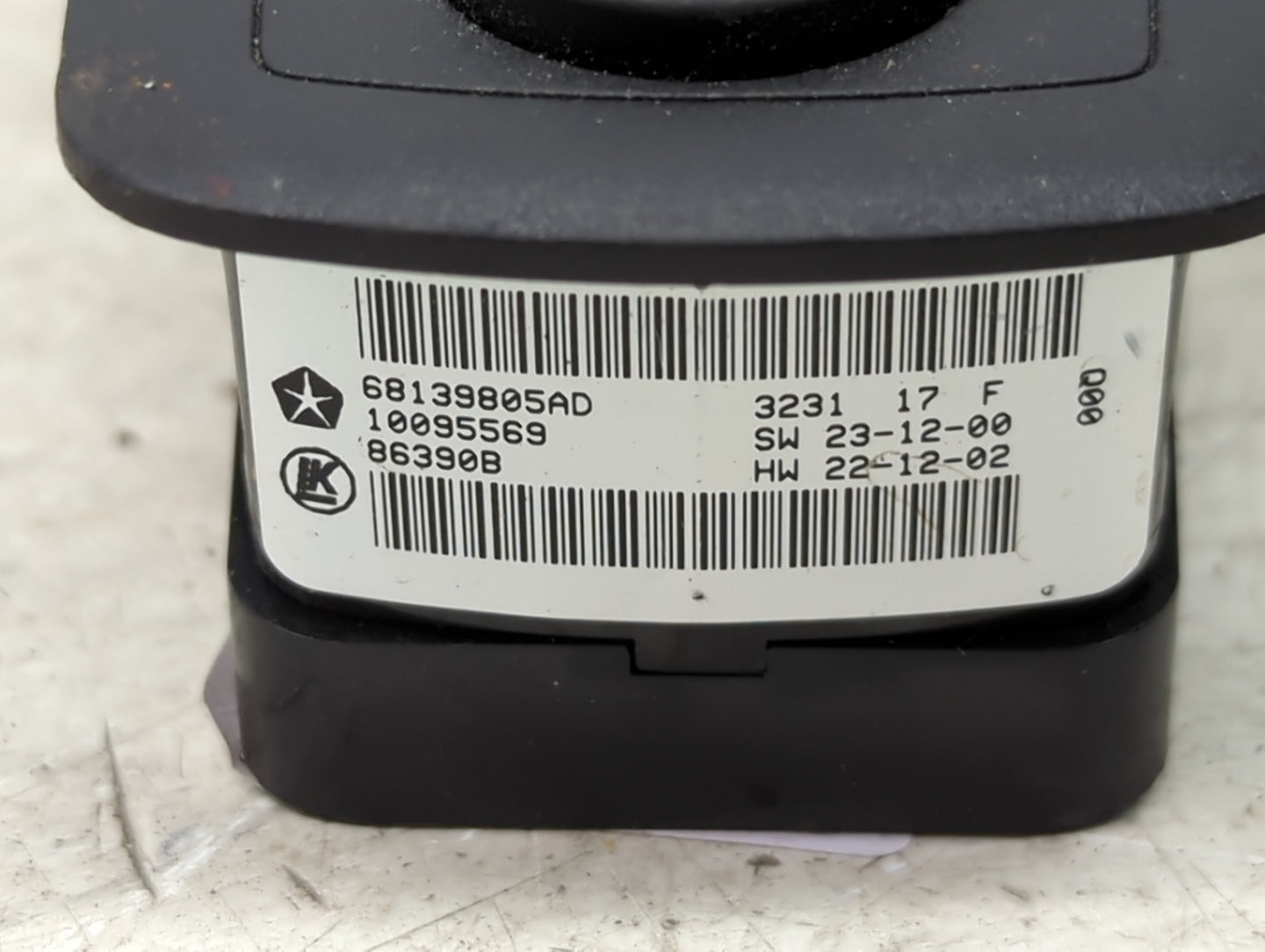 2011-2014 Dodge Charger Master Power Window Switch Replacement Driver Side Left P/N:68139805AD 10095569 Fits OEM Used Auto P